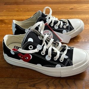 Converse Play Comme Des Garçons Polka Dot Low - Womens 8 / Mens 6